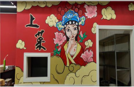 西双版纳墙体彩绘的发展和应用