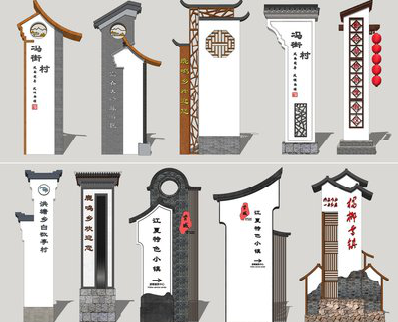 西双版纳美丽乡村标识标牌有哪些分类？